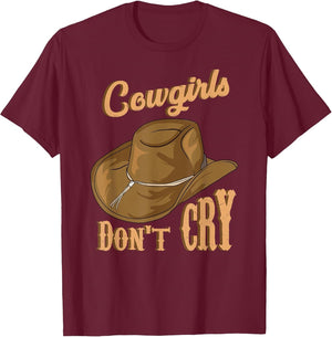 Cowgirls Don't Cry Funny Country Western Rodeo Girl Cowgirl