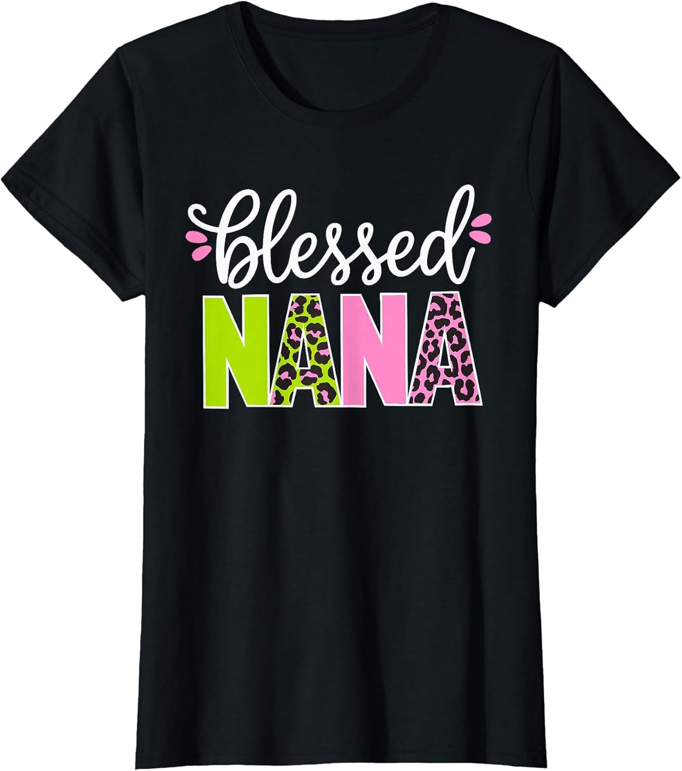 Blessed Nana Shirt Women Grandma Nana Mothers Day