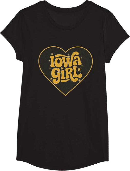 Retro Iowa Girl Heart Throwback Iowa Girls