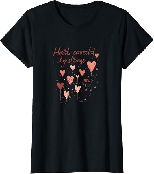 Hearts Connected by Strings Valentine Design