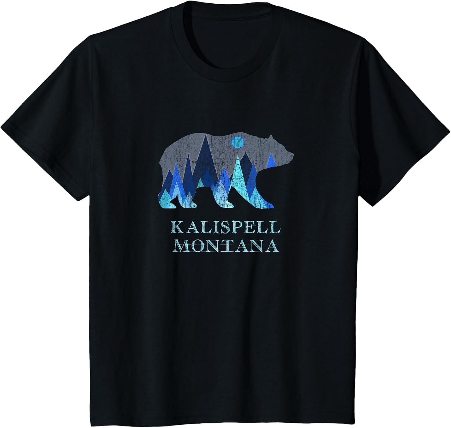 Vintage Kalispell Montana Grizzly Bear