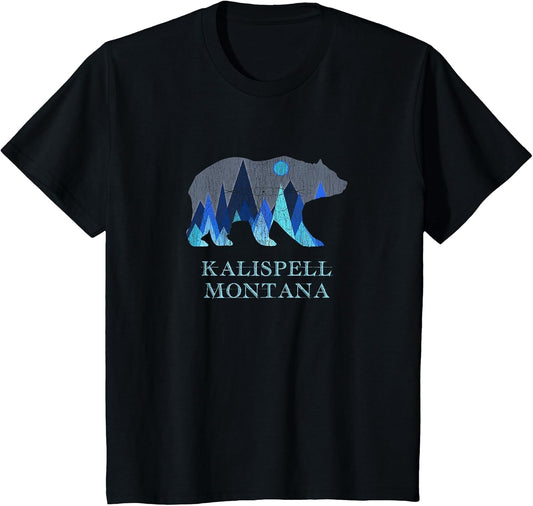 Vintage Kalispell Montana Grizzly Bear