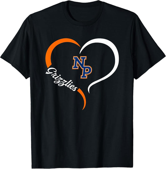 North Point Grizzlies Logo Half Heart Slogan HS
