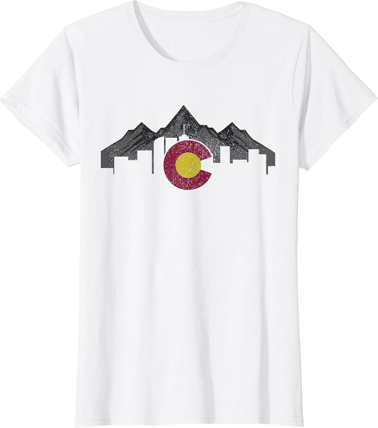 Colorado Mountains Flag Denver Skyline Souvenir Gift