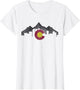 Colorado Mountains Flag Denver Skyline Souvenir Gift