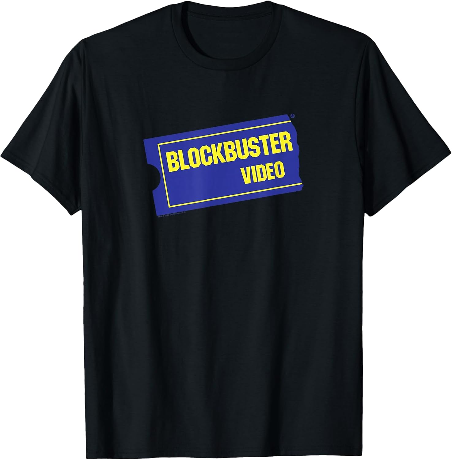 Blockbuster Vintage Ticket Logo Retro Video Rental Store
