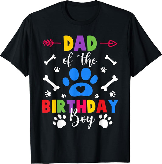 Dad and Mom of The Birthday Boy Dog Paw Family Matching