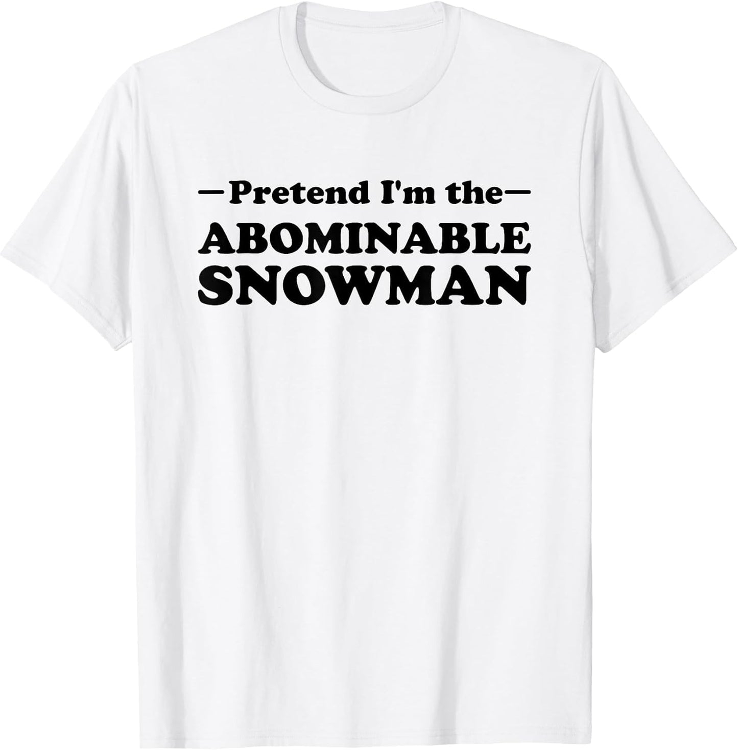 Abominable Snowman Halloween Costume Pretend I'm The