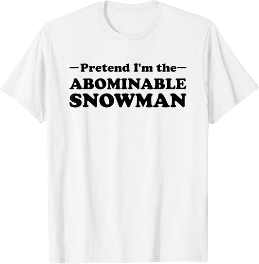 Abominable Snowman Halloween Costume Pretend I'm The