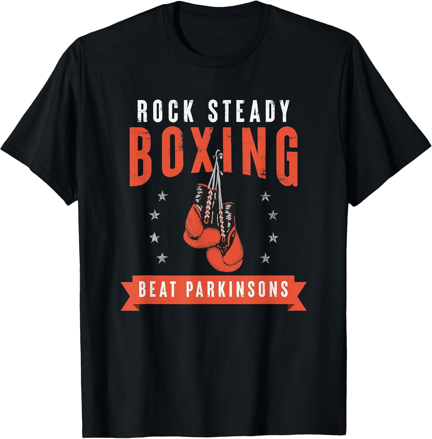 Rock Steady Boxing Beat Parkinson's Gloves and Stars
