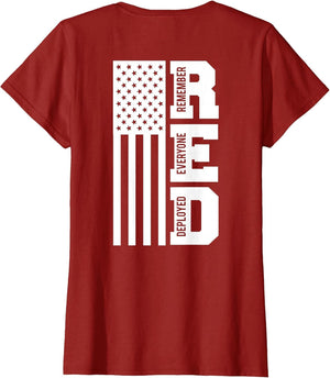 On Fridays We Wear Red Soldiers Veterans Day ON Back