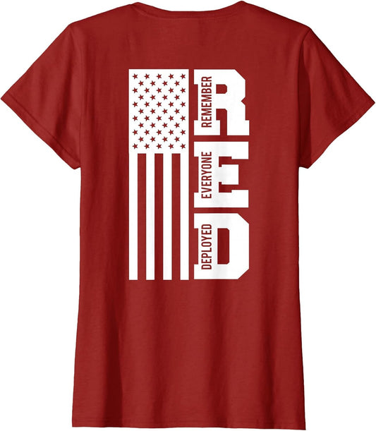 On Fridays We Wear Red Soldiers Veterans Day ON Back