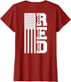 On Fridays We Wear Red Soldiers Veterans Day ON Back