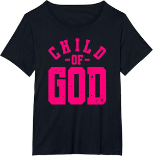Child of God - Christian Faith Inspirational - Pink Graphic