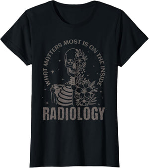Radiology What Matters Most is On The Inside Floral Skeleton