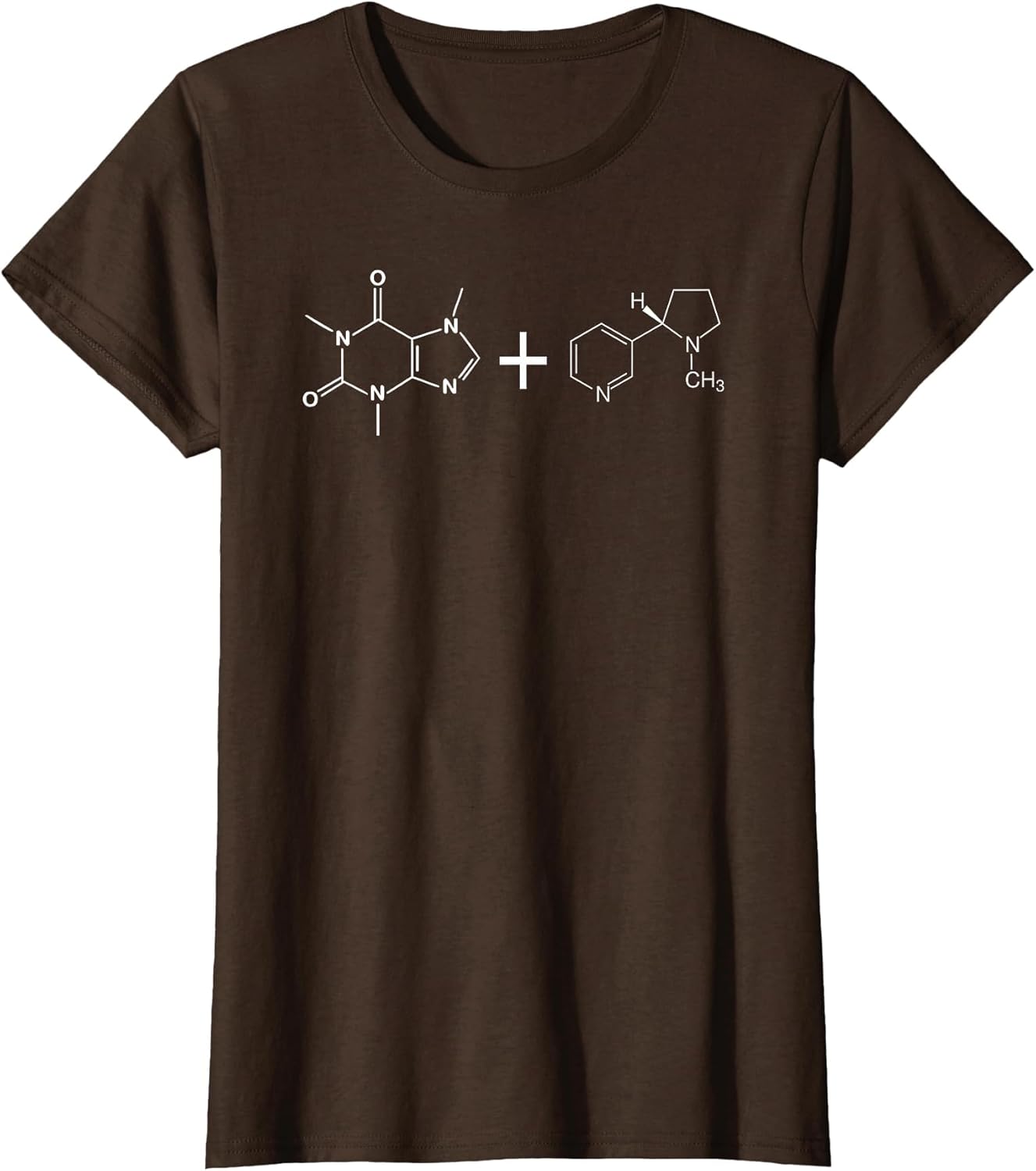 Caffeine and Nicotine Molecule Funny Chemical Formula