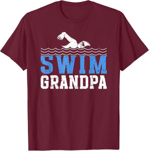 Swim Grandpa of A Swimmer Grandfather Swimming Grandpa