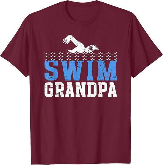 Swim Grandpa of A Swimmer Grandfather Swimming Grandpa