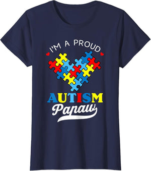 I'm A Proud Autism Papaw Autism Awareness Granddaughter