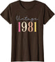 45 Years Old Vintage 1981 45th Birthday