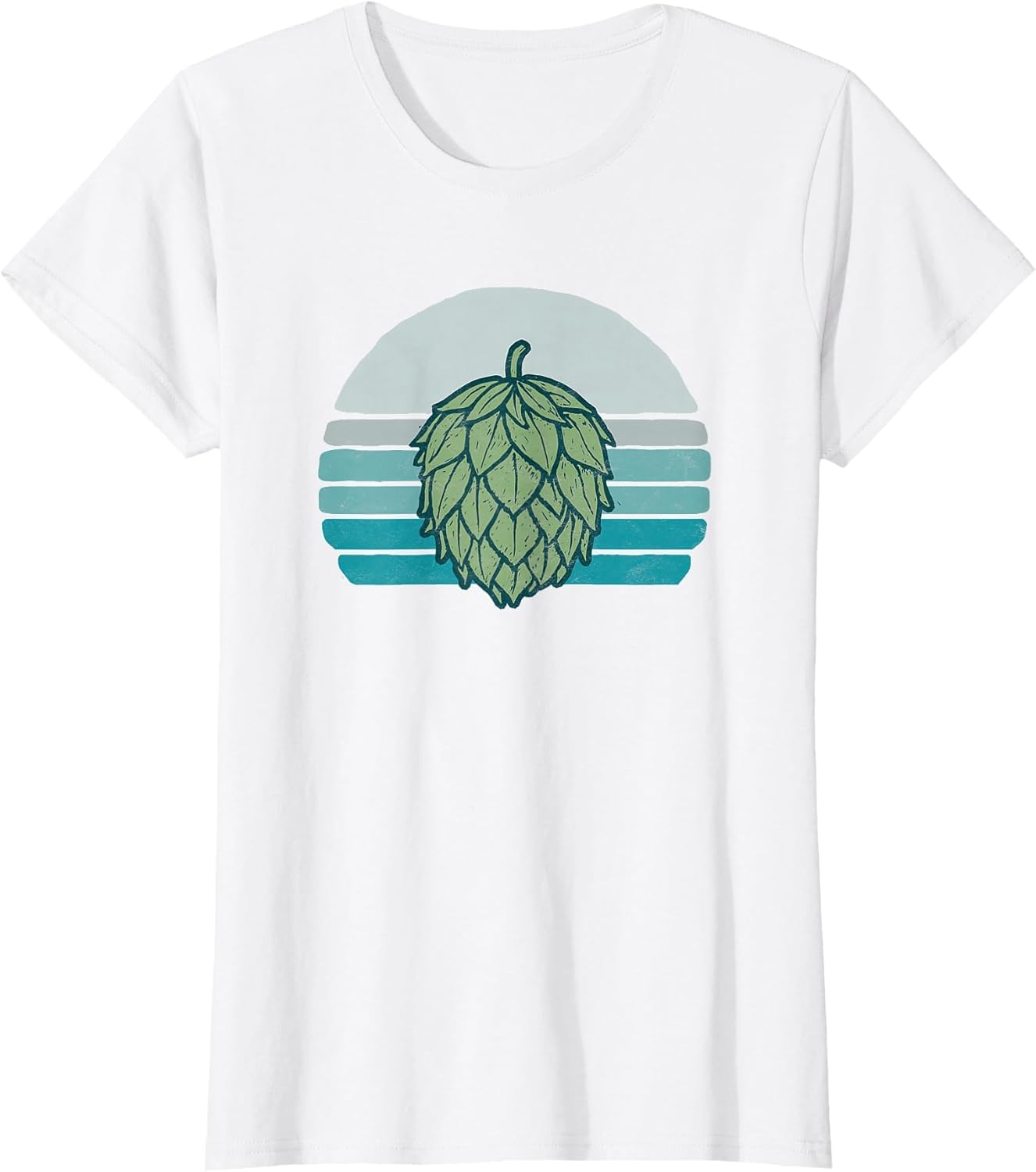 Hops Lover Vintage Beer Graphic Dark Sunset Hop Illustration