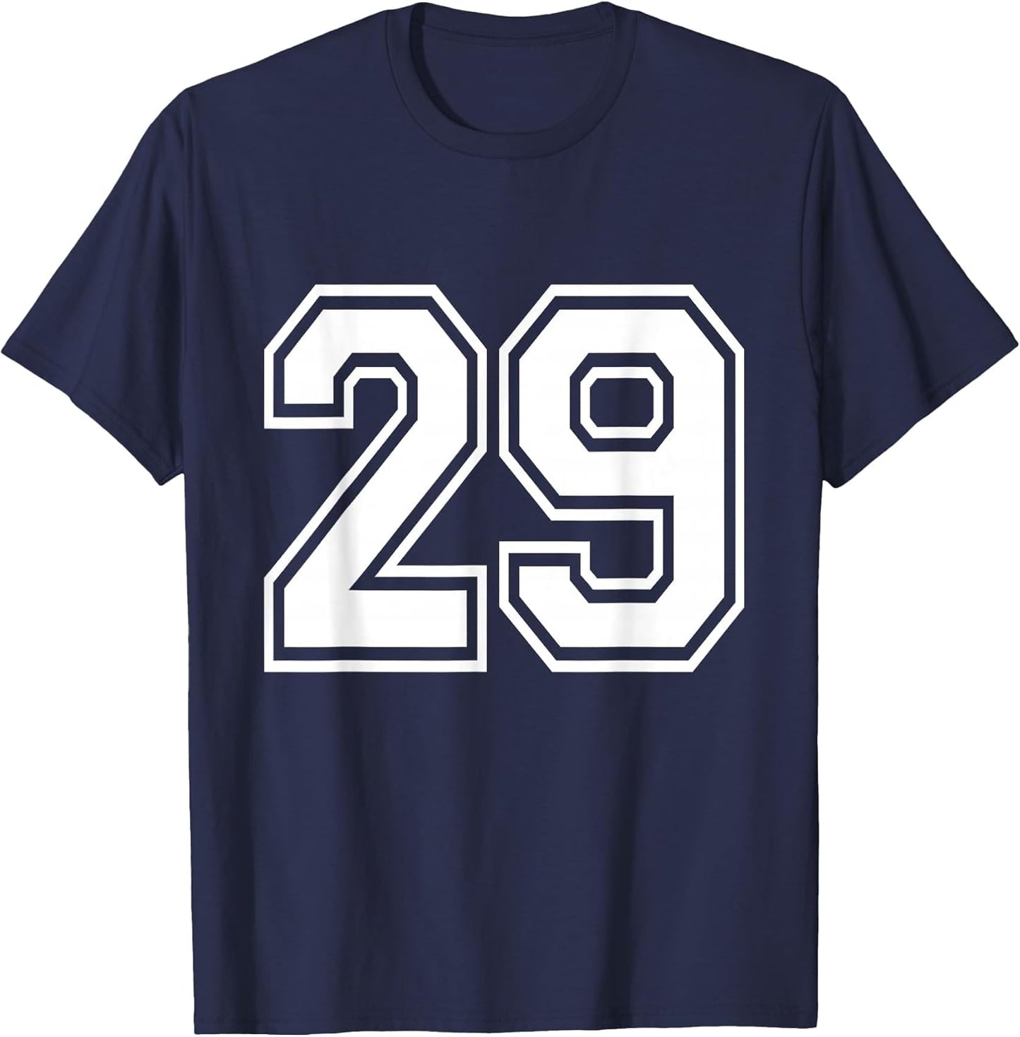 Number 29 Varsity Sports Team Jersey 29th Birthday 29 Years