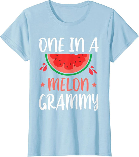 Cute Watermelon One in A Melon Grammy Mother Son Daughter