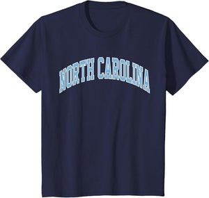 Retro North Carolina Blue Souvenir Simple North Carolina