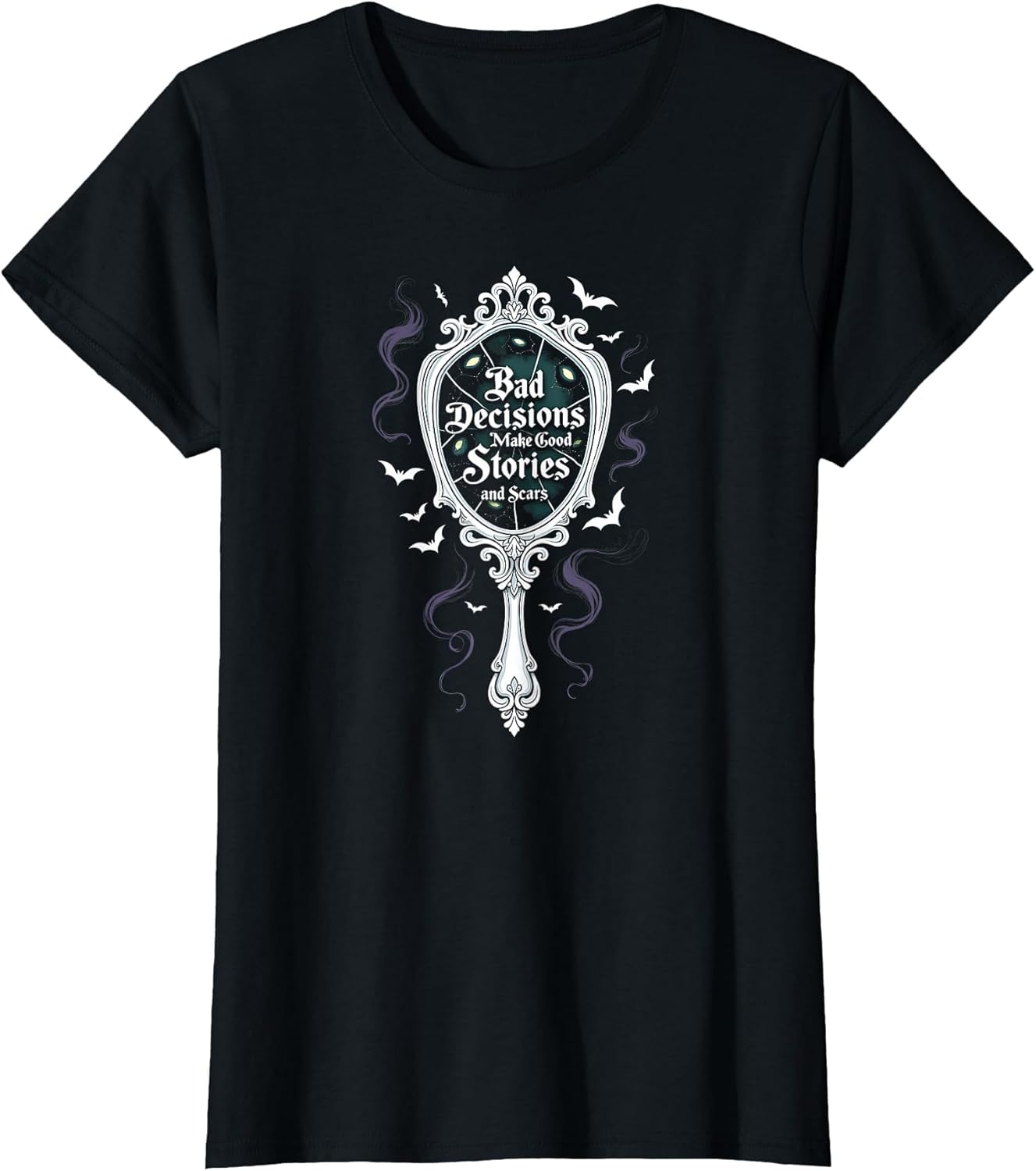 Spooky Bad Decisions Mirror Women's Halloween Shirt