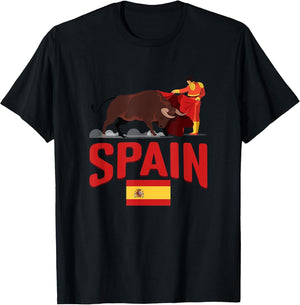Spain Flag Bull Fighting Spanish