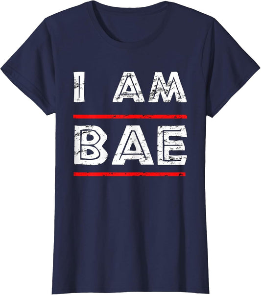 I Am Bae - If Lost Return to Bae Funny Couples T Shirt