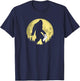 Funny Bigfoot & Toilet Paper Night Time Moon Graphic