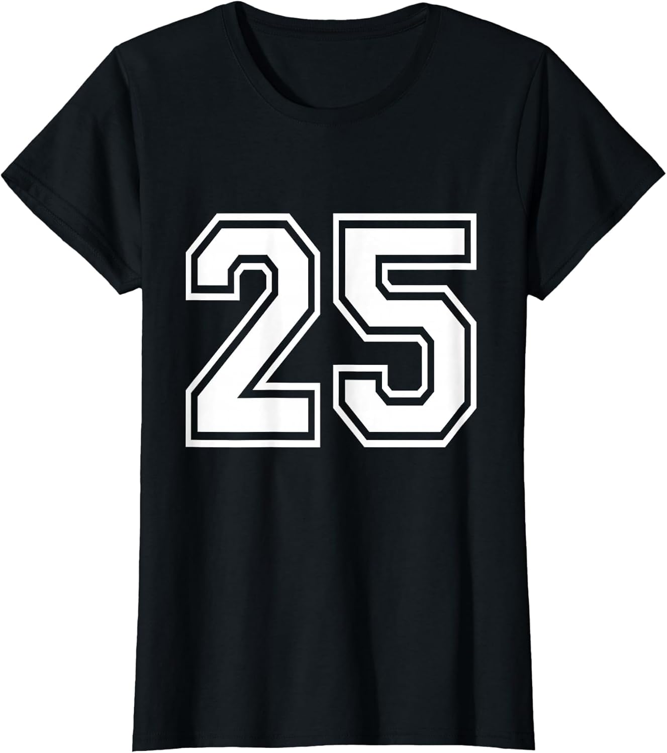 Number 25 Varsity Sports Team Jersey 25th Birthday 25 Years