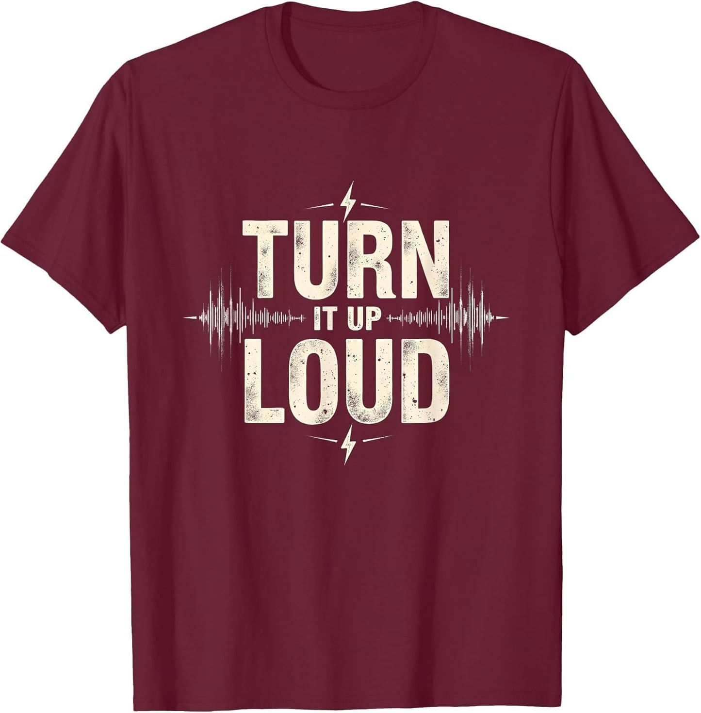 Turn It Up Loud Rock n Roll Music Design