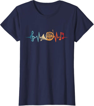 French Horn Player Heartbeat Funny French Horn