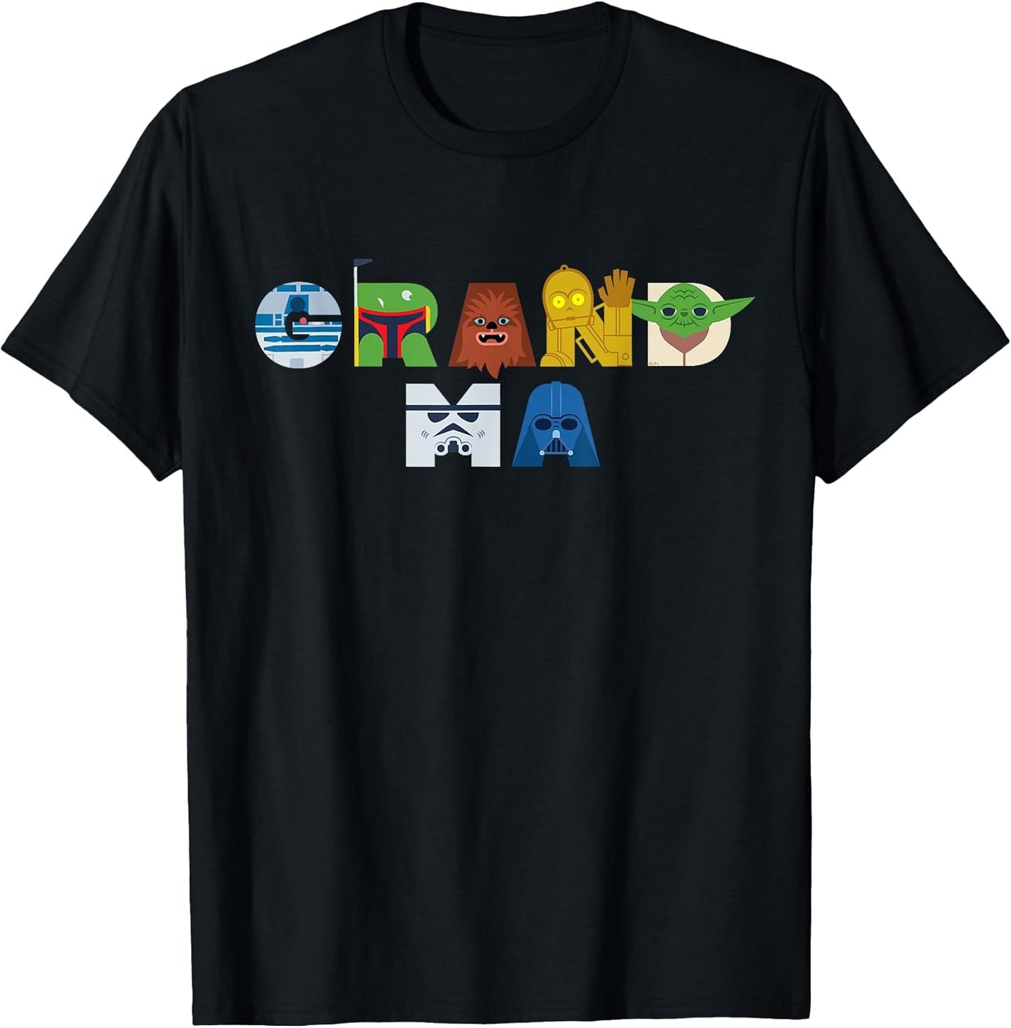 Star Wars Grandma Character Letters Family Trip Matching