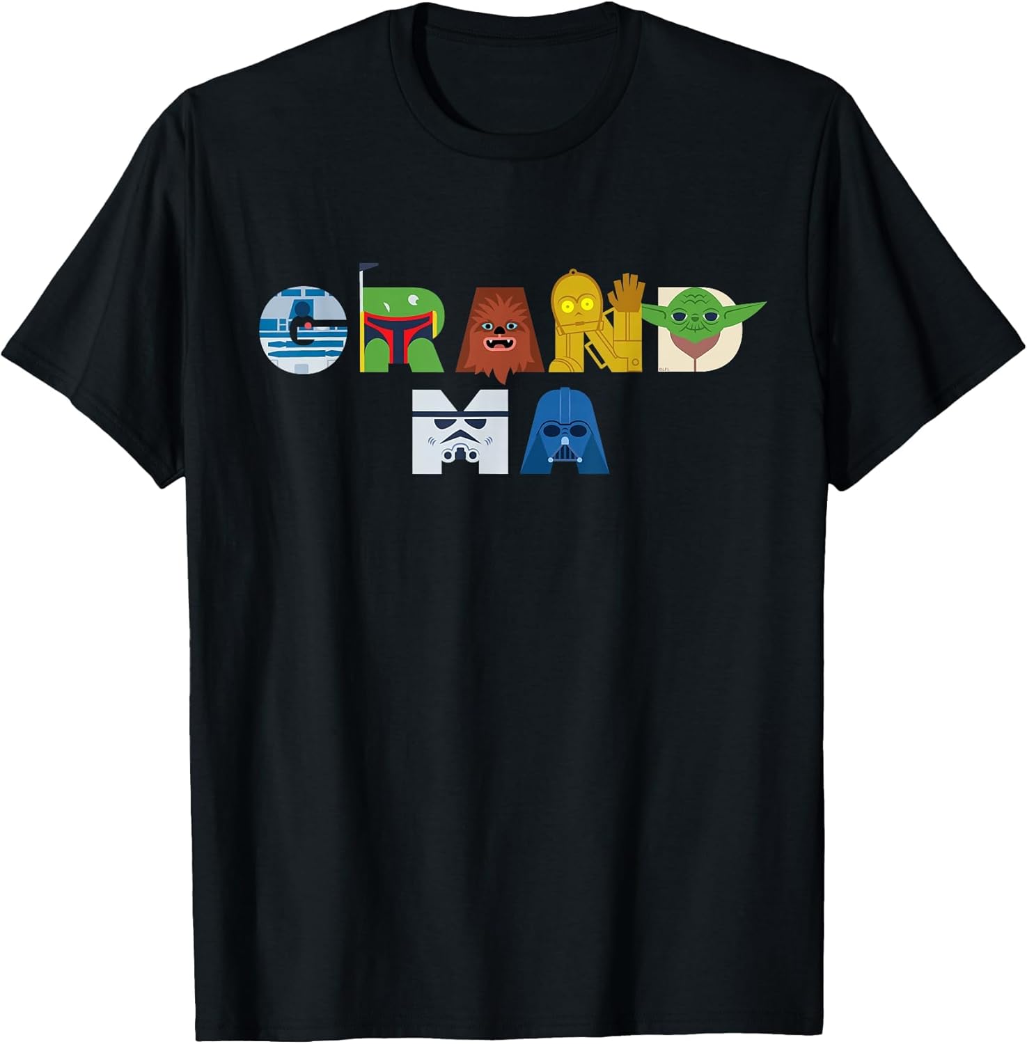 Star Wars Grandma Character Letters Family Trip Matching