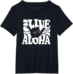Vintage Live Aloha State Hawaiian Islands Shaka Hawaii Maui