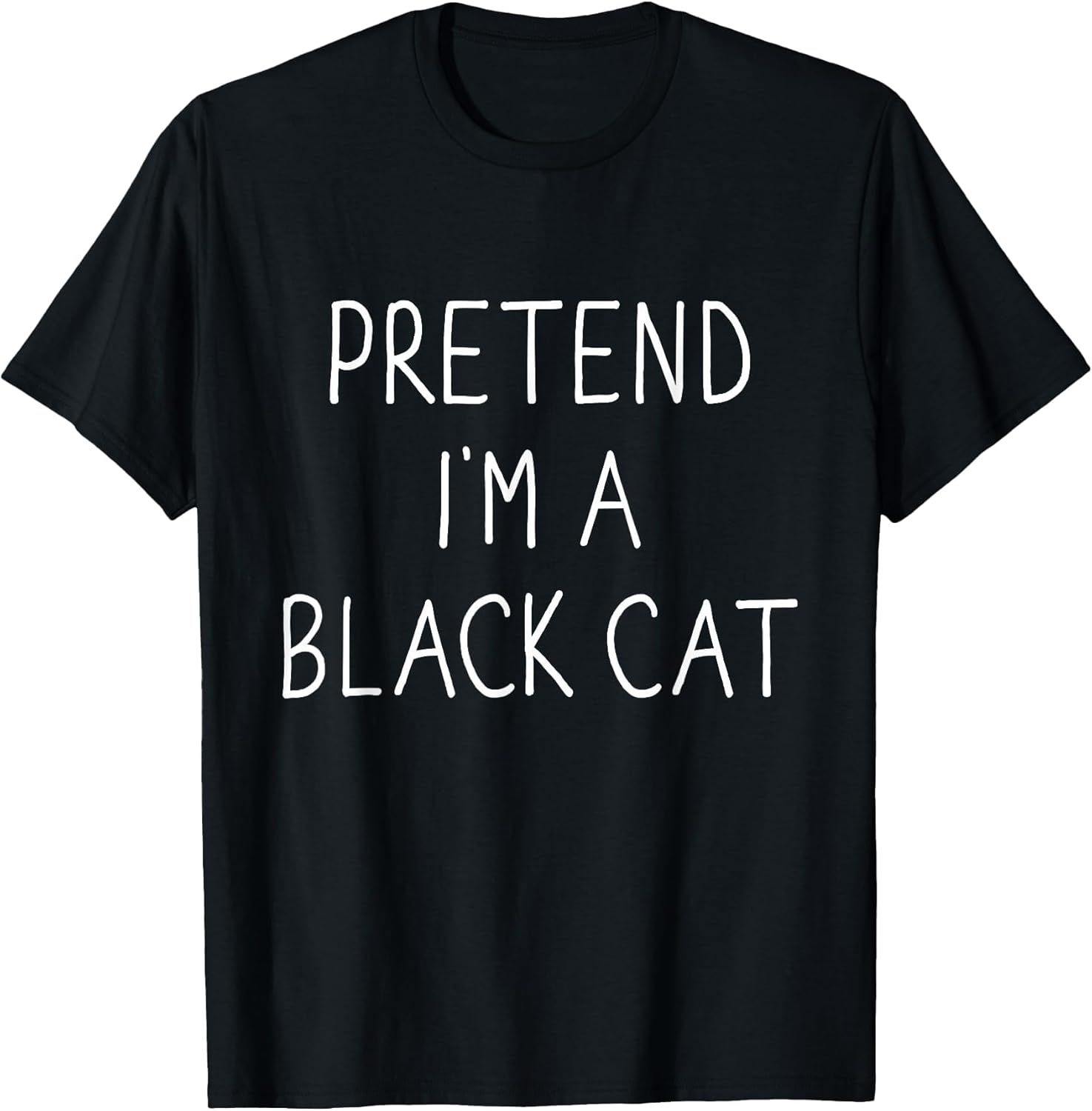 Pretend I'm Black cat Funny Lazy Easy DIY Halloween Costume