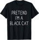 Pretend I'm Black cat Funny Lazy Easy DIY Halloween Costume