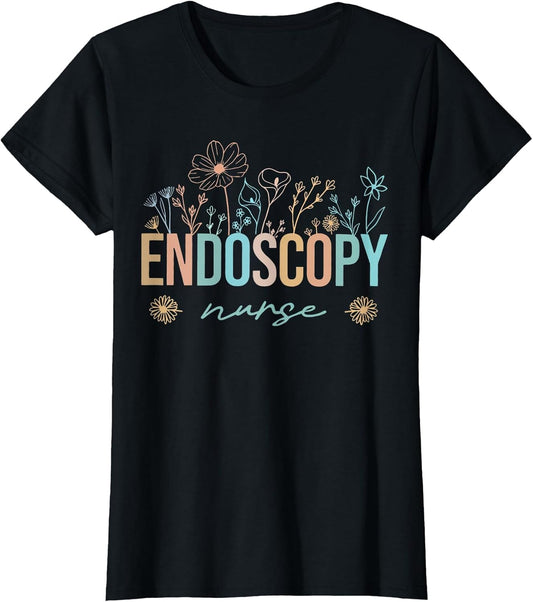 Retro Wildflower Endoscopy Nurse Nursing Nurse Appreciation