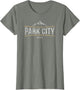 Vintage Park City Utah Mountain Forest Hiking Retro