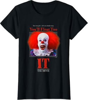 It Miniseries Pennywise You'll Float Too Retro Big Portrait