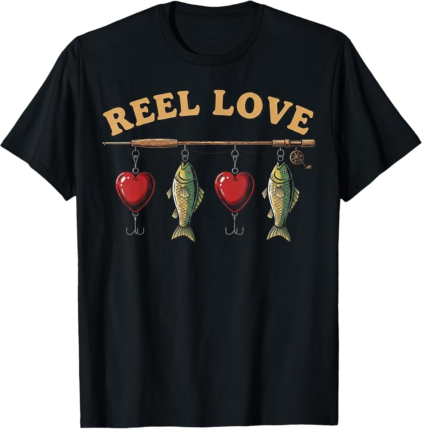 Valentines Day Funny Reel Love Fishing Hobby Top