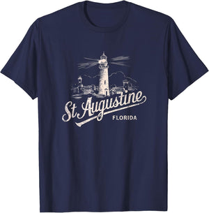 St Augustine Florida Lighthouse Vintage Artwork