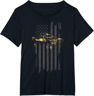 American Flag Camo Square Body Truck