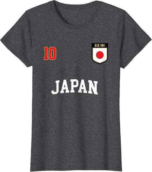 Japan Soccer Team Shirt 10 Retro Japanese Flag Shirt Nihon