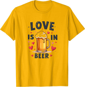 Love Is In Beer Valentine's Day Design