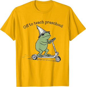Pre K Grade Teacher Funny Frog Back to School Preschool