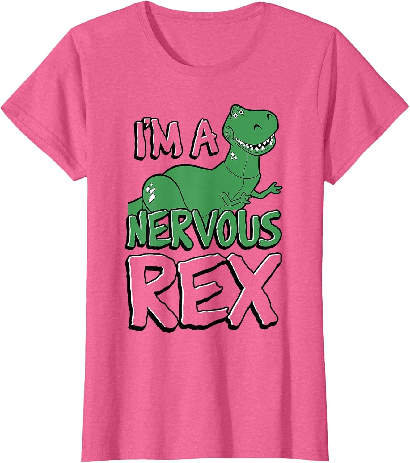 Disney Pixar Toy Story I'm A Nervous Rex Retro Portrait
